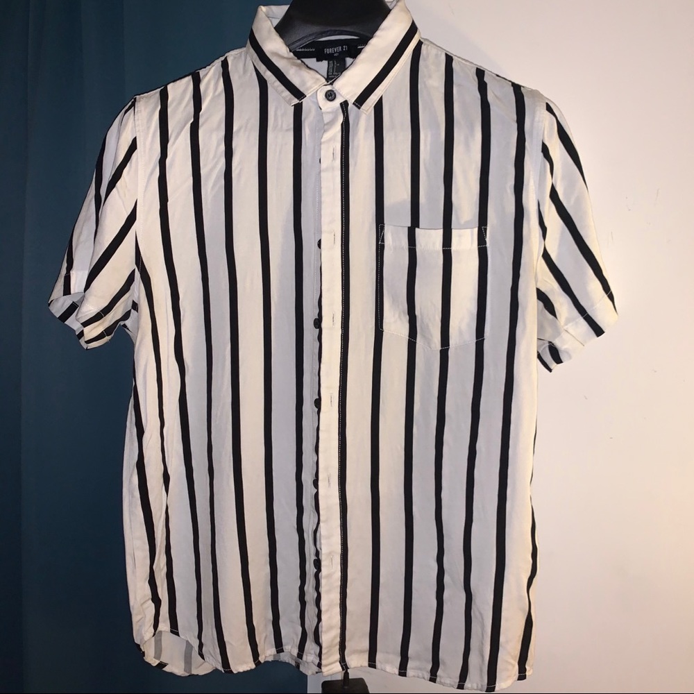 Forever 21 Stripped Collared Shirt